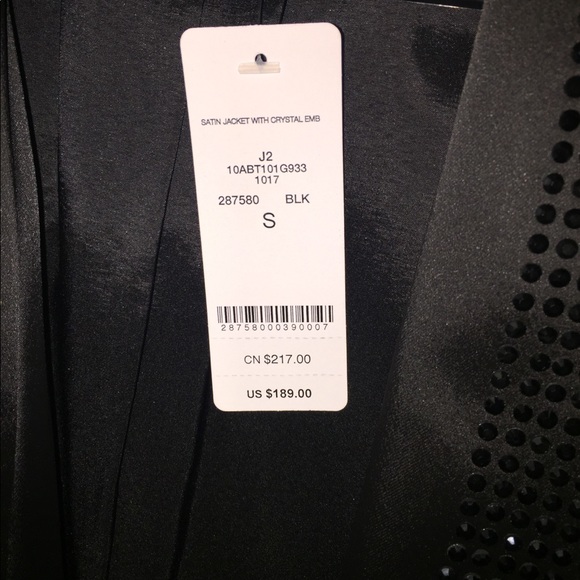 Bebe "Satin Jacket With Crystal Embellishment" - Picture 8 of 8